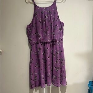 Floral Purple Dress